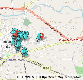 Mappa Via Ugo la Malfa, 72021 Francavilla Fontana BR, Italia (1.2255)