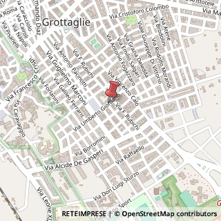 Mappa Via Umberto Giordano, 17, 74023 Grottaglie, Taranto (Puglia)