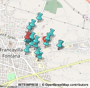 Mappa Via Savoia, 72021 Francavilla Fontana BR, Italia (0.3565)