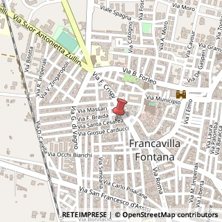 Mappa Via Santa Cesarea, 7, 72021 Francavilla Fontana, Brindisi (Puglia)