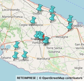 Mappa SS 7 Via Appia, 72021 Francavilla Fontana BR, Italia (15.20714)
