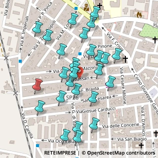Mappa Via Massari, 72021 Francavilla Fontana BR, Italia (0.12963)