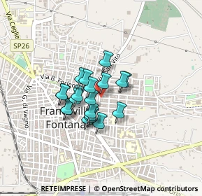 Mappa Via Baracca, 72021 Francavilla Fontana BR, Italia (0.2965)