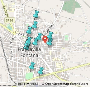 Mappa Via Baracca, 72021 Francavilla Fontana BR, Italia (0.4225)