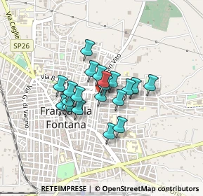 Mappa Via Baracca, 72021 Francavilla Fontana BR, Italia (0.298)