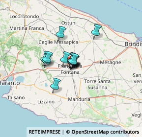 Mappa Via Baracca, 72021 Francavilla Fontana BR, Italia (6.56643)