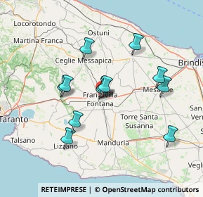 Mappa Via Baracca, 72021 Francavilla Fontana BR, Italia (13.37833)