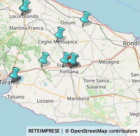 Mappa Via Baracca, 72021 Francavilla Fontana BR, Italia (18.76455)