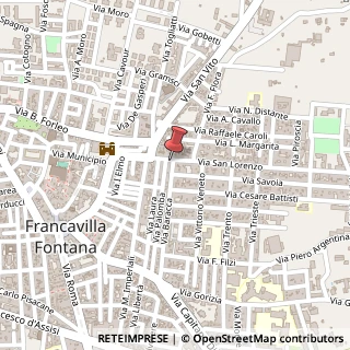 Mappa Via San Lorenzo, 54, 72021 Francavilla Fontana, Brindisi (Puglia)