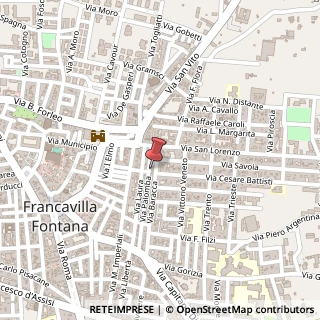 Mappa Via Francesco Baracca, 30, 72021 Francavilla Fontana, Brindisi (Puglia)