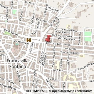 Mappa Via Francesco Baracca, 1A, 72021 Francavilla Fontana, Brindisi (Puglia)
