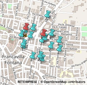 Mappa Via Baracca, 72021 Francavilla Fontana BR, Italia (0.1795)