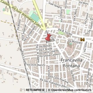 Mappa Via Giuseppe Mazzini, 19, 72021 Francavilla Fontana, Brindisi (Puglia)