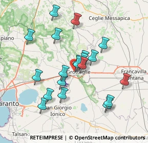 Mappa Viale Cipressi, 74023 Grottaglie TA, Italia (7.127)