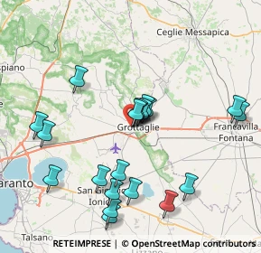 Mappa Viale Cipressi, 74023 Grottaglie TA, Italia (8.4135)