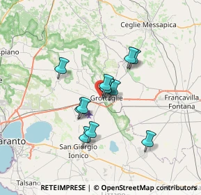 Mappa Viale Cipressi, 74023 Grottaglie TA, Italia (5.25333)
