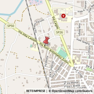 Mappa Via zullino suor antonietta 51/a, 72021 Francavilla Fontana, Brindisi (Puglia)
