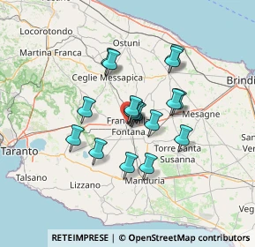 Mappa Viale M. delle Grazie, 72021 Francavilla Fontana BR, Italia (10.91059)