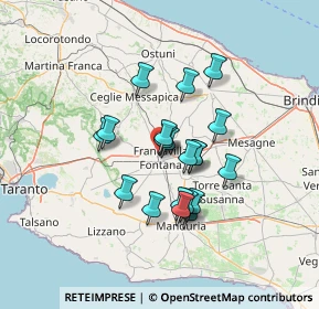 Mappa Viale M. delle Grazie, 72021 Francavilla Fontana BR, Italia (11.2765)