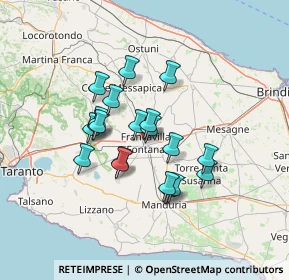 Mappa Viale M. delle Grazie, 72021 Francavilla Fontana BR, Italia (11.556)