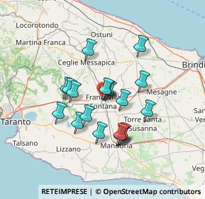Mappa Viale M. delle Grazie, 72021 Francavilla Fontana BR, Italia (11.90684)