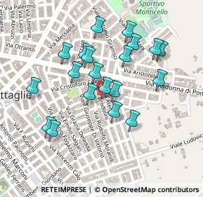 Mappa Via Atene, 74023 Grottaglie TA, Italia (0.2275)