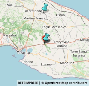 Mappa Via delle Torri C, 74023 Grottaglie TA, Italia (30.55833)