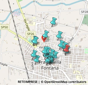 Mappa Via Fratelli Bandiera, 72021 Francavilla Fontana BR, Italia (0.431)