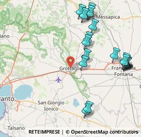 Mappa 74023 Grottaglie TA, Italia (10.3875)