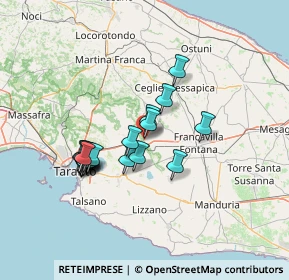 Mappa 74023 Grottaglie TA, Italia (12.675)