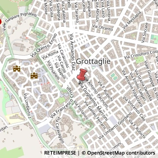 Mappa Via Guglielmo Marconi, 22, 74023 Grottaglie, Taranto (Puglia)