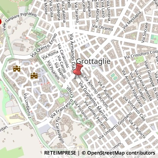 Mappa Via Guglielmo Marconi, 16, 74023 Grottaglie, Taranto (Puglia)