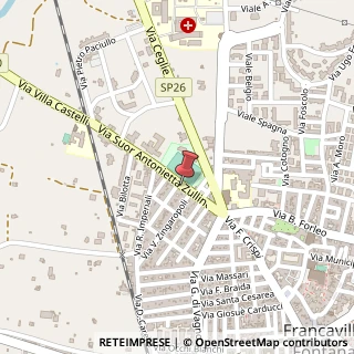 Mappa Via Suor Antonietta Zullino, 41, 72021 Francavilla Fontana, Brindisi (Puglia)