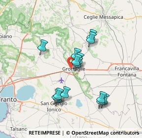 Mappa Piazza IV Novembre, 74023 Grottaglie TA, Italia (6.88714)