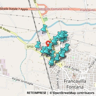 Mappa Via Luigi de Tommaso, 72021 Francavilla Fontana BR, Italia (0.32222)
