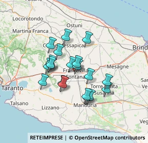 Mappa Via Luigi de Tommaso, 72021 Francavilla Fontana BR, Italia (11.5455)