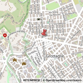 Mappa Via Santa Maria in Campitelli, 7, 74023 Grottaglie, Taranto (Puglia)