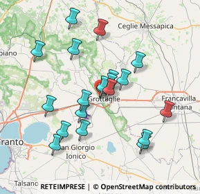 Mappa Via Sant'Elia, 74023 Grottaglie TA, Italia (7.1255)