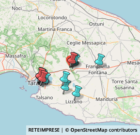 Mappa Via Sant'Elia, 74023 Grottaglie TA, Italia (12.8705)