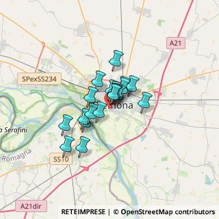 Mappa Via Cadore, 26100 Cremona CR, Italia (1.9535)
