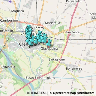 Mappa Via Cà del Vescovo, 26100 Cremona CR, Italia (1.43688)