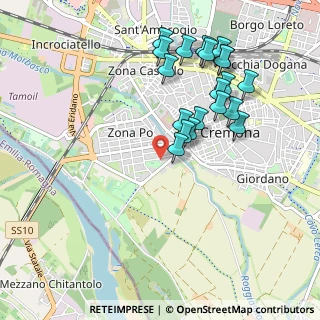 Mappa Via dei Classici, 26100 Cremona CR, Italia (0.9945)
