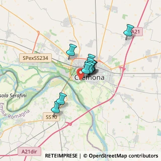 Mappa Via dei Classici, 26100 Cremona CR, Italia (2.21727)