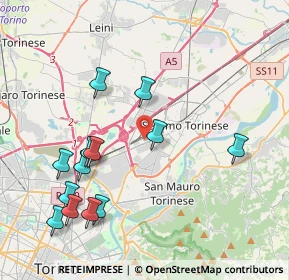 Mappa Città Commerciale, 10036 Settimo Torinese TO, Italia (4.44462)