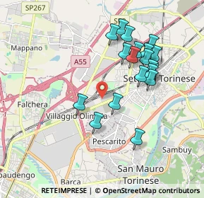 Mappa Città Commerciale, 10036 Settimo Torinese TO, Italia (1.79263)