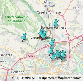 Mappa Via Trento, 10078 Venaria Reale TO, Italia (3.1225)
