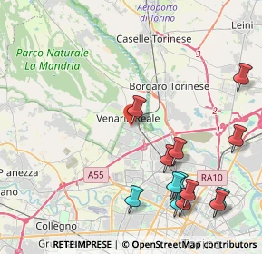 Mappa Via Trento, 10078 Venaria Reale TO, Italia (5.19538)