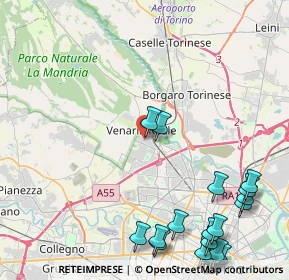 Mappa Via Trento, 10078 Venaria Reale TO, Italia (6.215)