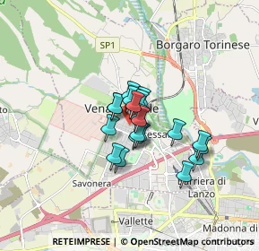 Mappa Via Lelio Silva, 10078 Venaria Reale TO, Italia (1.0185)
