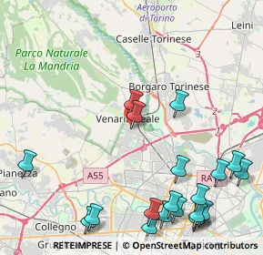 Mappa Via Lelio Silva, 10078 Venaria Reale TO, Italia (5.726)